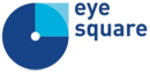 Logo von eye square mit einem blauen Kreisdiagramm und dem Schriftzug "eye square" in blauer Schrift.