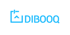 Logo von DIBOOQ mit einem blauen Symbol und dem Schriftzug "DIBOOQ".