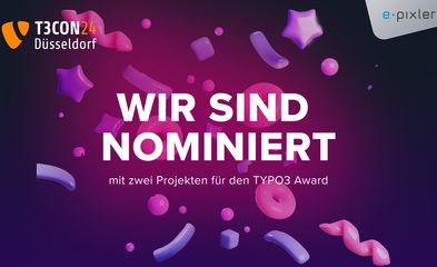 Wir sind nominiert für den TYPO3 Award!