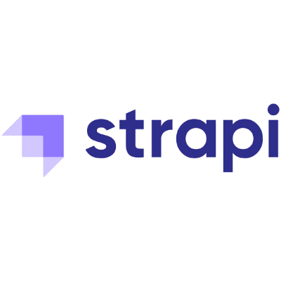 Strapi-Logo Darstellung Strapi CMS Logo