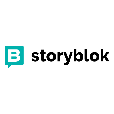 Storyblok Logo Storyblok Logo mit einem stilisierten "B" in einem Teal-Quadrat und dem Schriftzug "storyblok".