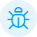 bug bug report icon e-pixler blue