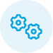 settings icon e-pixler blue