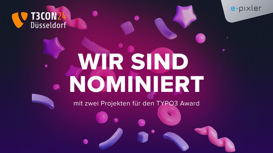Wir sind nominiert für den TYPO3 Award!
